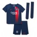 Billige Paris Saint-Germain Kylian Mbappe #7 Børnetøj Hjemmebanetrøje til baby 2023-24 Kortærmet (+ korte bukser)